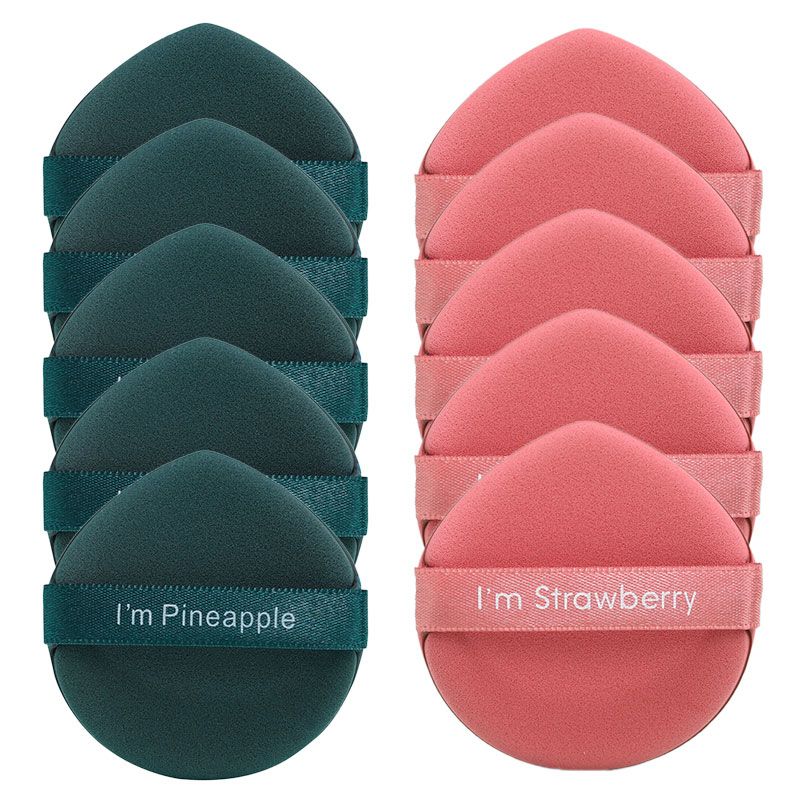10 PCS Christmas Makeup Sponge Set Professional Female Makeup Instrument Cheap Cosmetics Powder Puff Beauty Tool Pink Green Puff