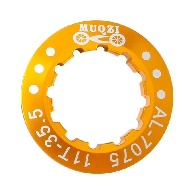Bike Cassette Cover Lock Ring Alloy Flywheel Ring Dustproof Cog Golden