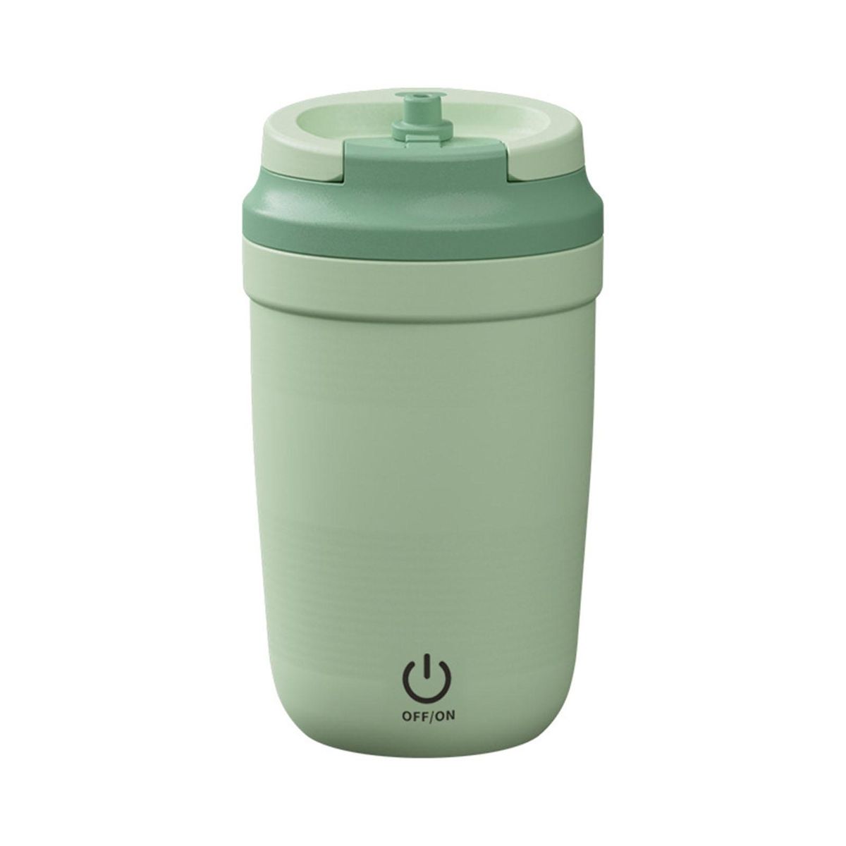 Hot Drink Mixer Portable Rechargeable Electric Stirring Cup for Coffee Green