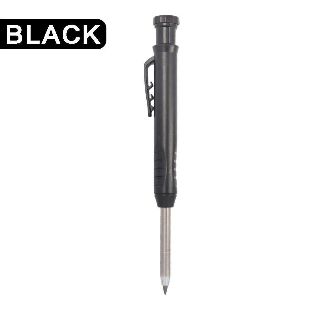 1PC Carpenter Pencil with Built-in Sharpener Black