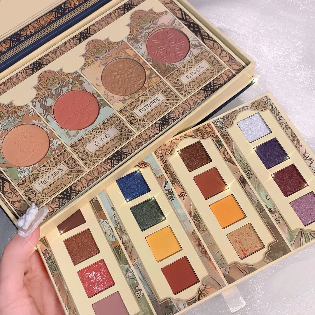 20 Colors Renaissance Vintage Eyeshadow Palette Waterproof Lasting Matte Glitter
