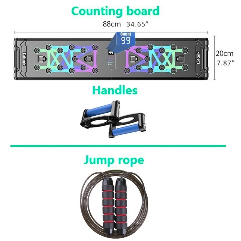 88cm Counting  Board Home Gym Training Pectoralis Arm Muscles Latissimus Dorsi-Counting Jump Rope