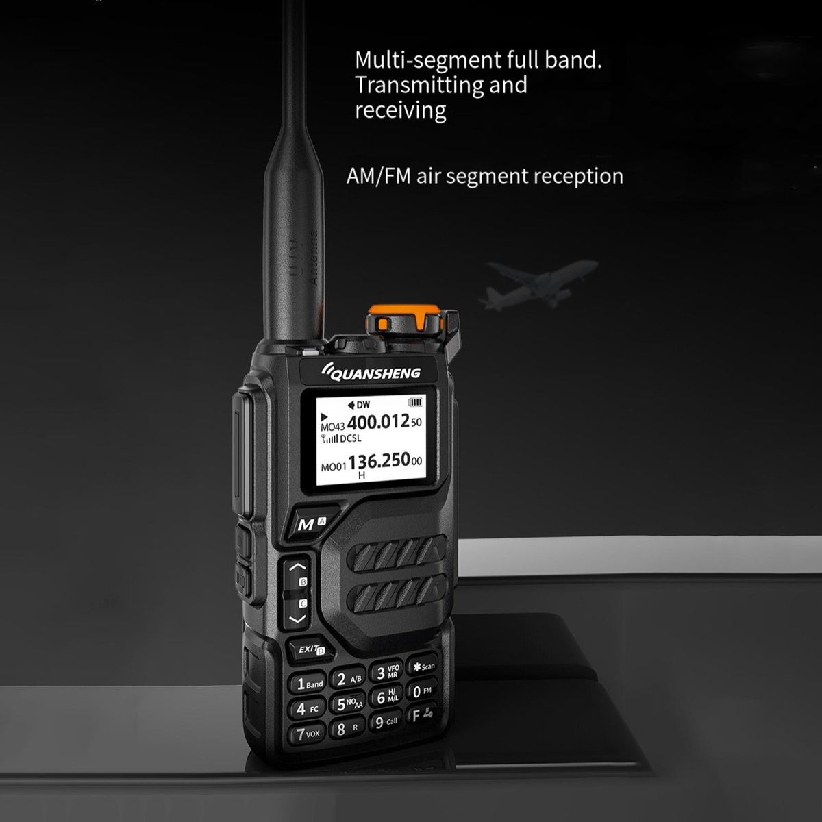 Digital Dual Band VHF  Radio LED Flashlight