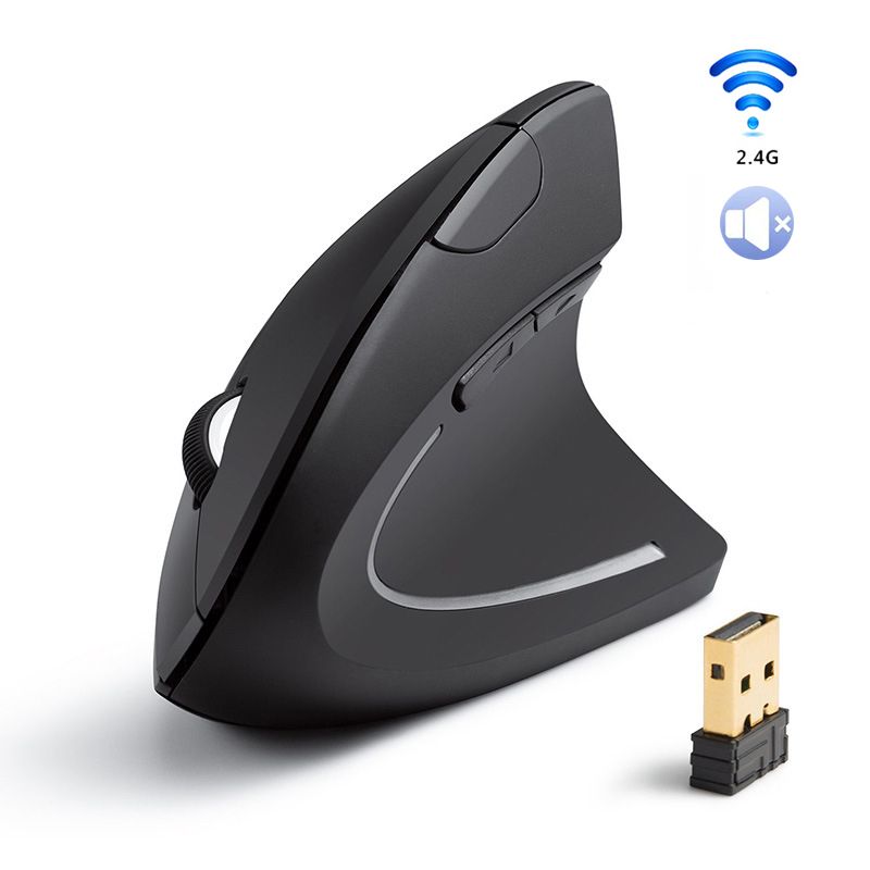 Vertical Wireless Mouse 2.4GHz Gaming Computer
