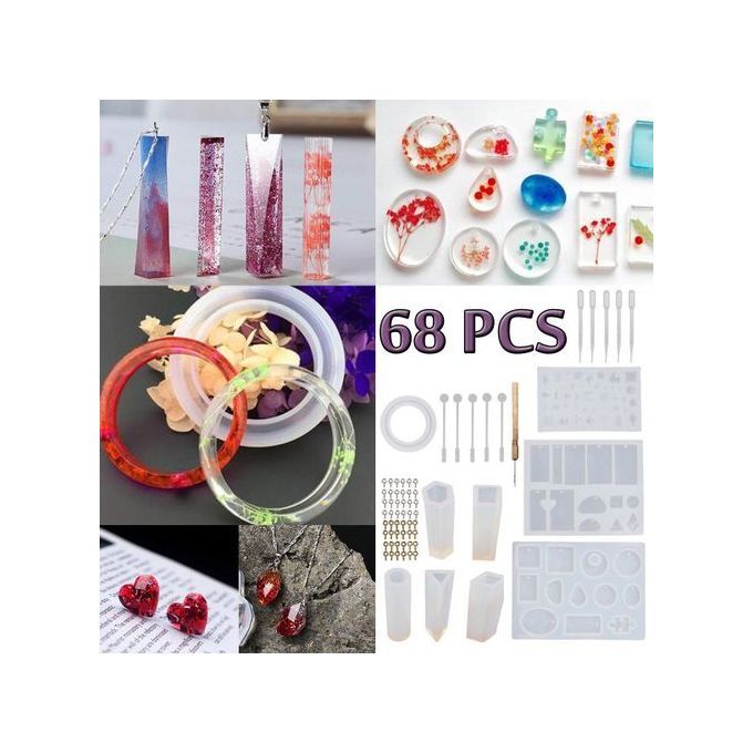The Old Tree DIY Geometric Resin Casting Molds Silicone Craft Making Mould Jewelry Molds Kit