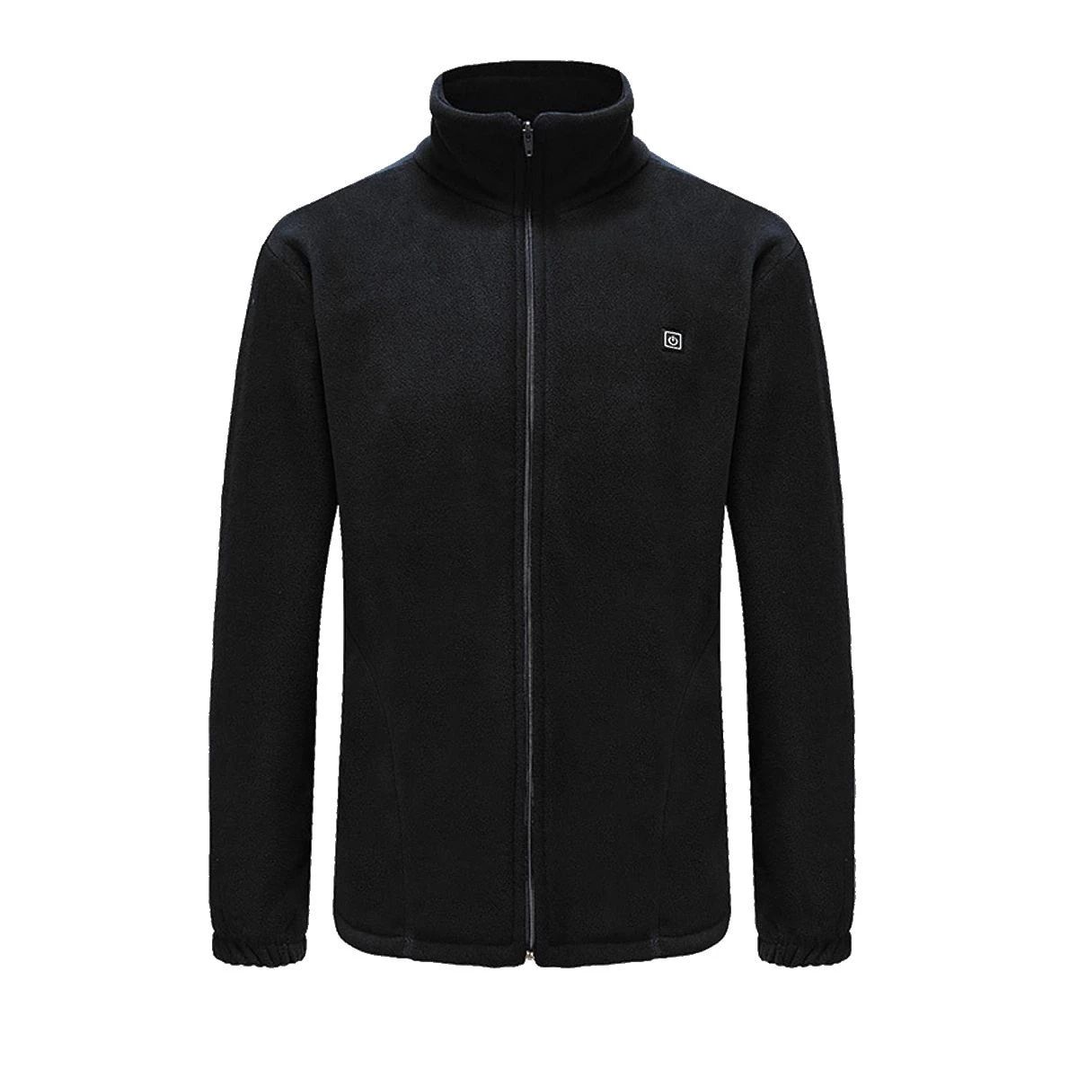 Men Women Heated Sweaters Winter Autumn Thickened Coats Vest Jackets Fleece Coats Heating Cashmere Vest Fashion Slim Furry Coat Black Jacket