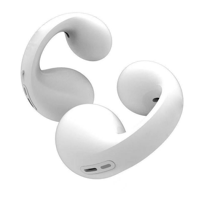 Brand new clip-on white Bluetooth stereo headphones bone conduction headphones