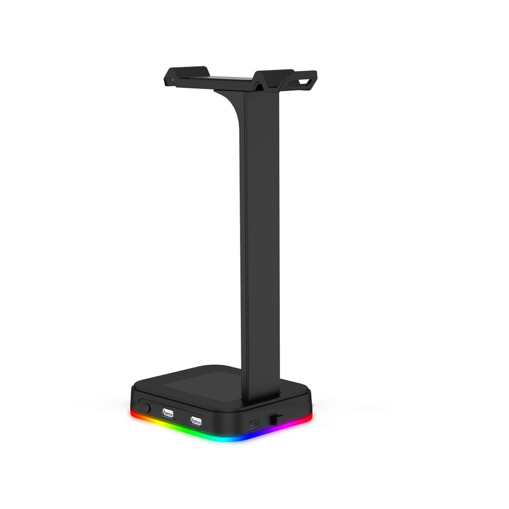Desktop RGB Light Display Headphone Stand Headset Holder