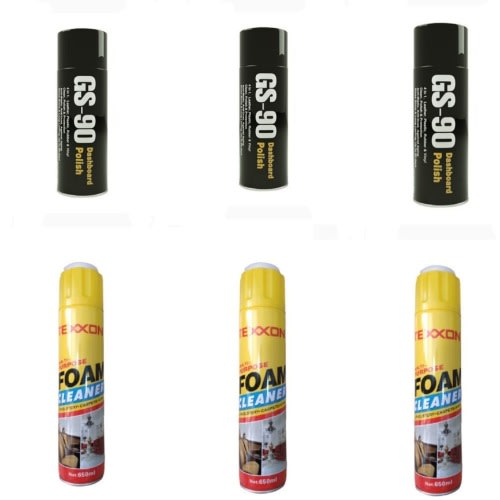 Foam Cleaner & Dashboard Polish 3pcs Each
