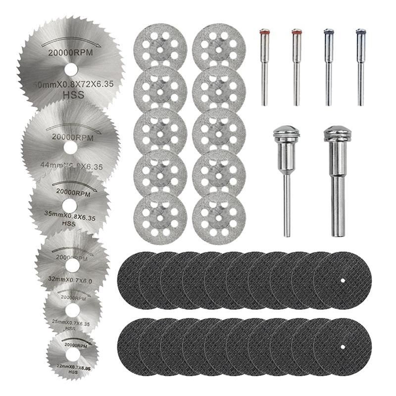 42Pcs Mini Circular Saw Blade Set Resin Cut-Off W
