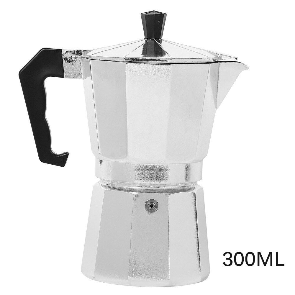 50ml Stovetop Espresso Coffee Pot Maker Thermo Pitcher Jug Aluminum Pot Mocha Espresso Percolator Cafe Kettle Tea Maker Kitchen