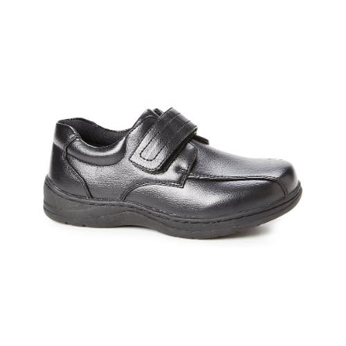 Boys Black  Strap Shoe