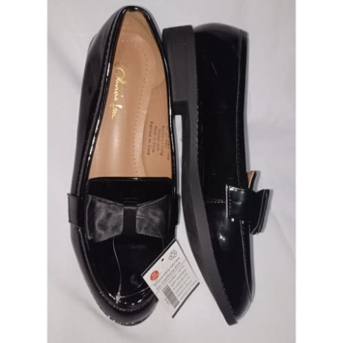 Leathered Satin Bow Taped Shoe For Ladies