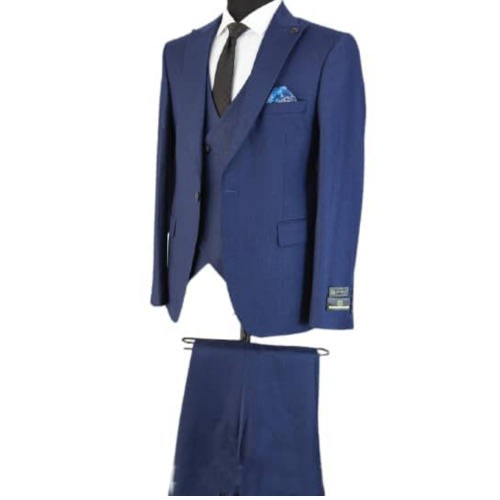 Turkey Designer Blue Suit - 3 In 1