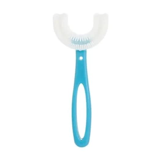 U-shaped Training Toothbrush For Kids - 1pc Blue