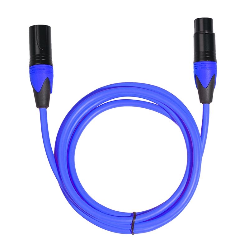 XRL Male To Female Microphone Mixer Audio Cable, Length: 3m (Blue)