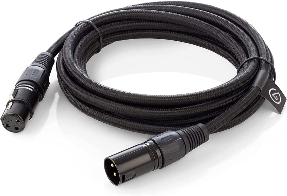 XLR Microphone Cable Male To Female 3 Pin For Studio Recording Live Production 10 Feet/3M, Black
