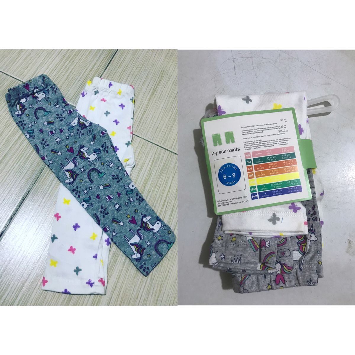 Baby Girl 2 Pack Leggings