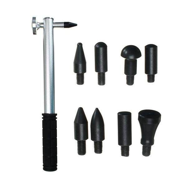 Car Boby Paintless Dent Repair PDR Tools Multi-Functional Tap Down Hammer 9Heads