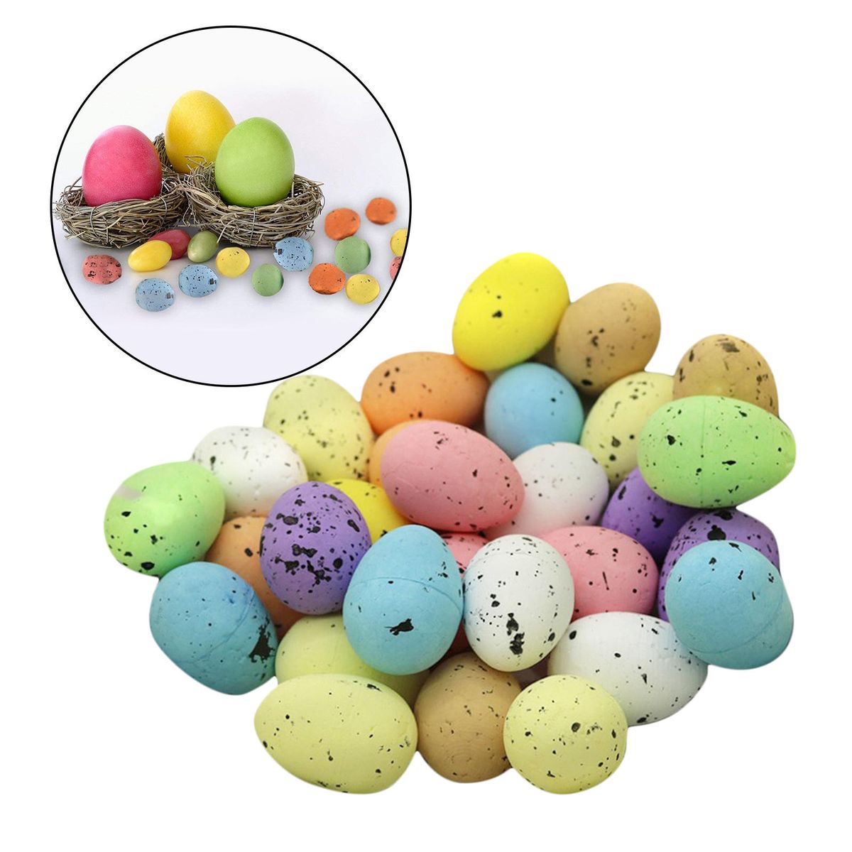 30Pieces Foam Easter Eggs Simulation Easter Egg Hunt Game Party Home