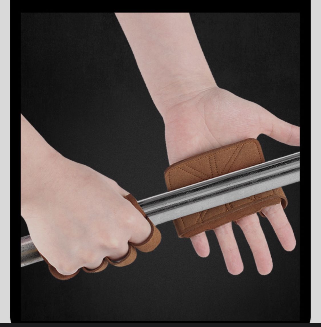Weightlifting Grips Fingerless Gloves