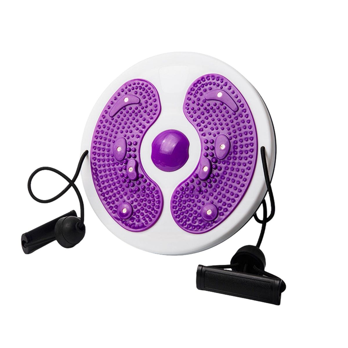 Waist Twist Board Twist Tone Balance Board with Foot for Weight Purple