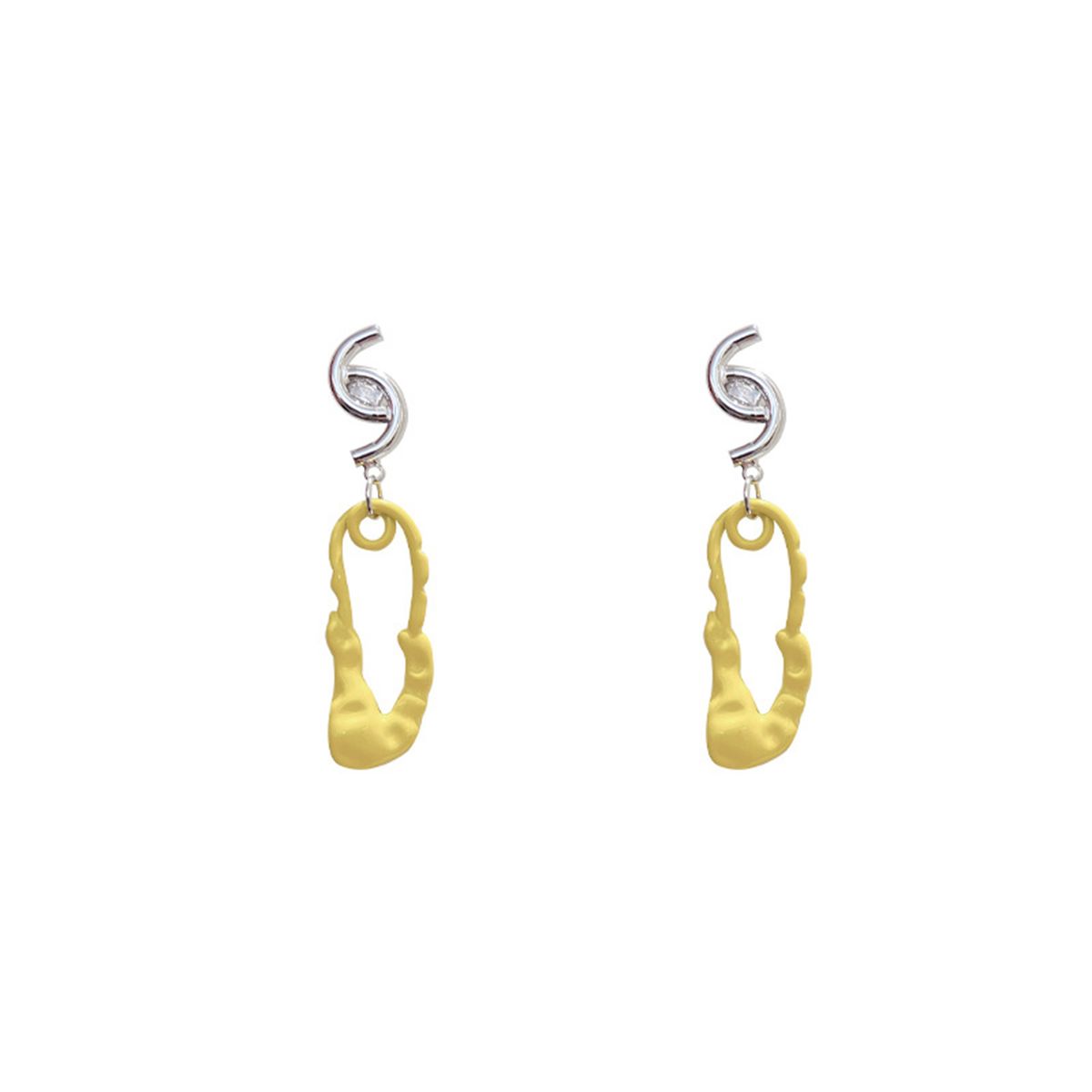 Minimalist Curved E-arrings W-ave Curve Design For Women And