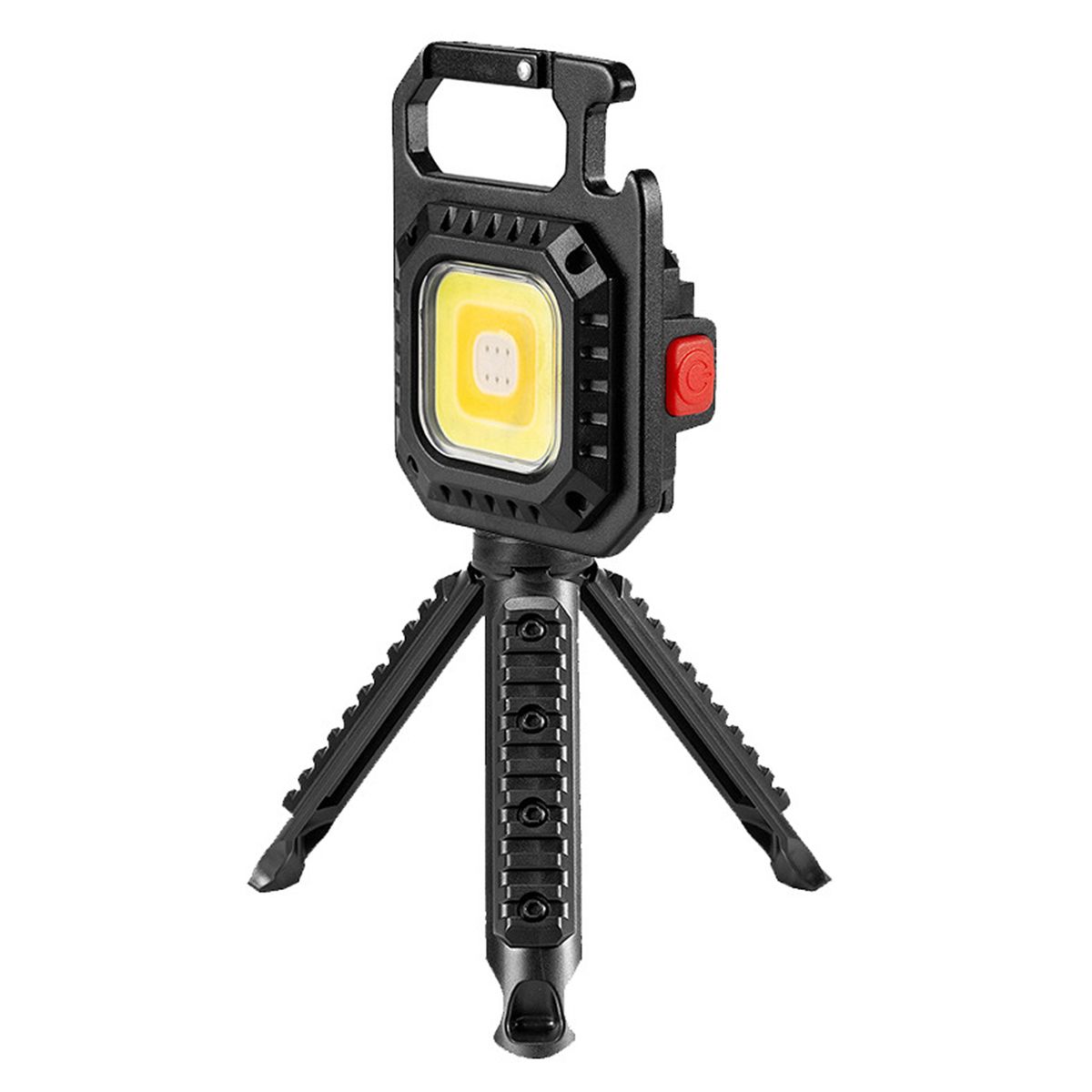 Portable LED Flashlight With Stand Rechargeable Keychain