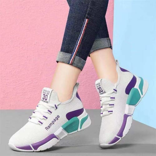 Ladies Classic Casual Sneakers - White