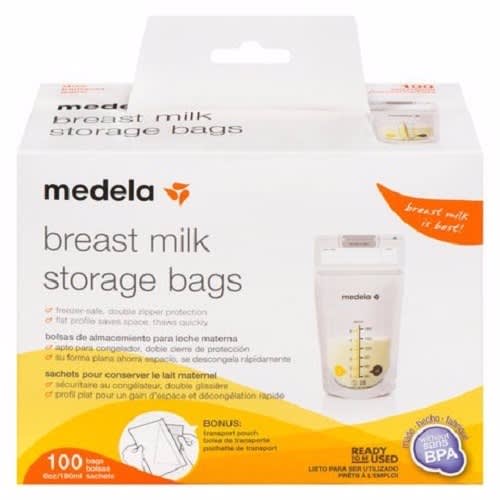 Breast Milk Storage Bags - 100 Pieces