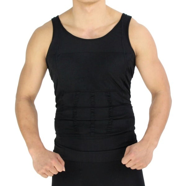 Slim N Lift Slimming Shapewear Vest For Men - Black