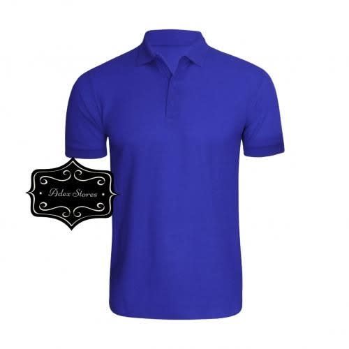 Plain  Polo Shirt - Royal Blue