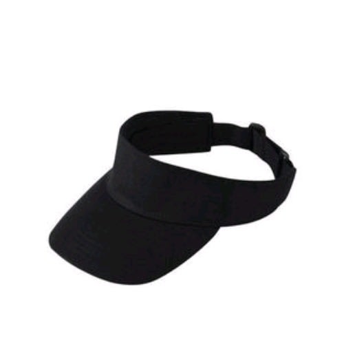 Plain Visor Hat - Unisex  - Black