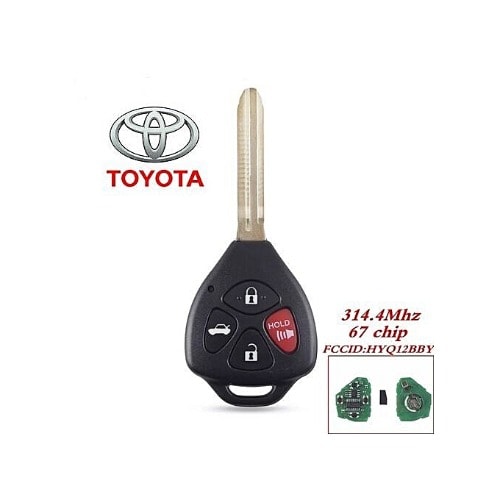 4 Button Remote Car Key With Id67 Chip For Toyota Camry Avalon Corolla Matrix Rav4 Venza Yaris