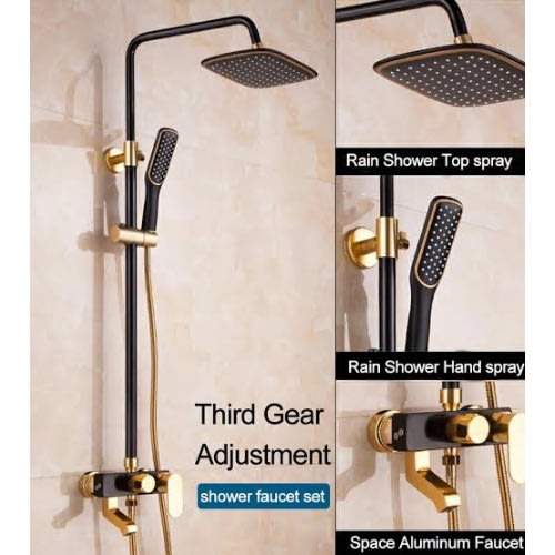 Black And Gold Shower Mixer