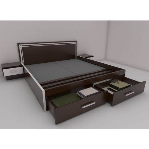 Bedframe With Storage & Night Stands- 6ft X 6ft