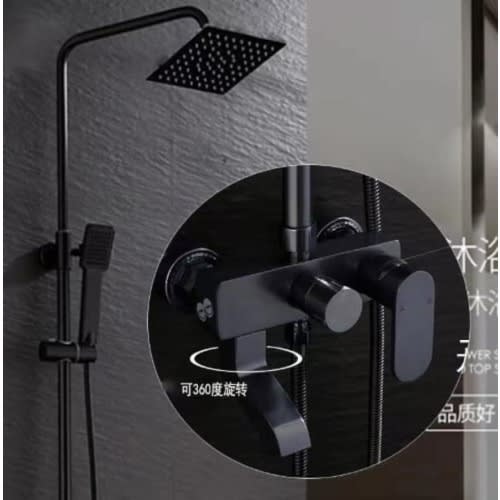 Black Standing Shower