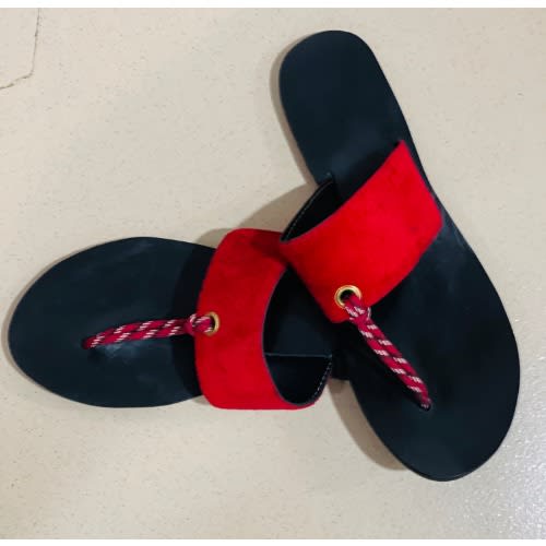 Ladies Slippers - Red