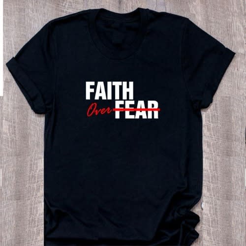 Faith Over Fear (cotton) Black