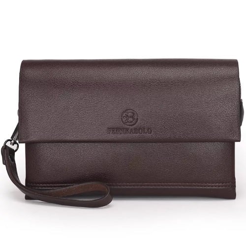 Iconic Handie Clutch Purse - Brown