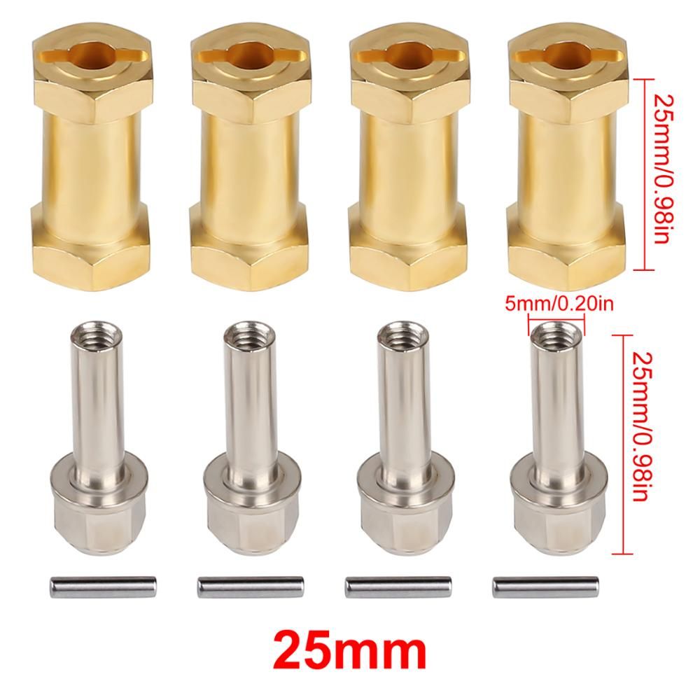 INJORA Heavier BrExtended Adapter 12MM Wheel Hex 12 15 17 20 25MM For 1 10