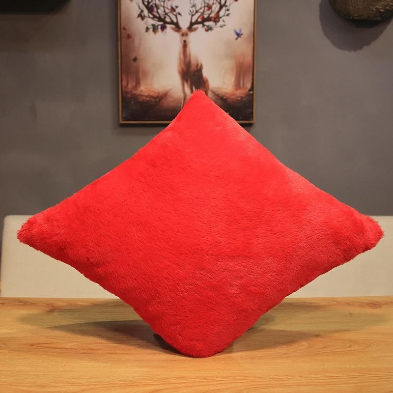 Chinese Playing Cards Spades Red Hearts Plum Blossom Cube Plush Pillow Toy Soft Stuffed Cartoon Game Cards Doll Sleeping Pillows