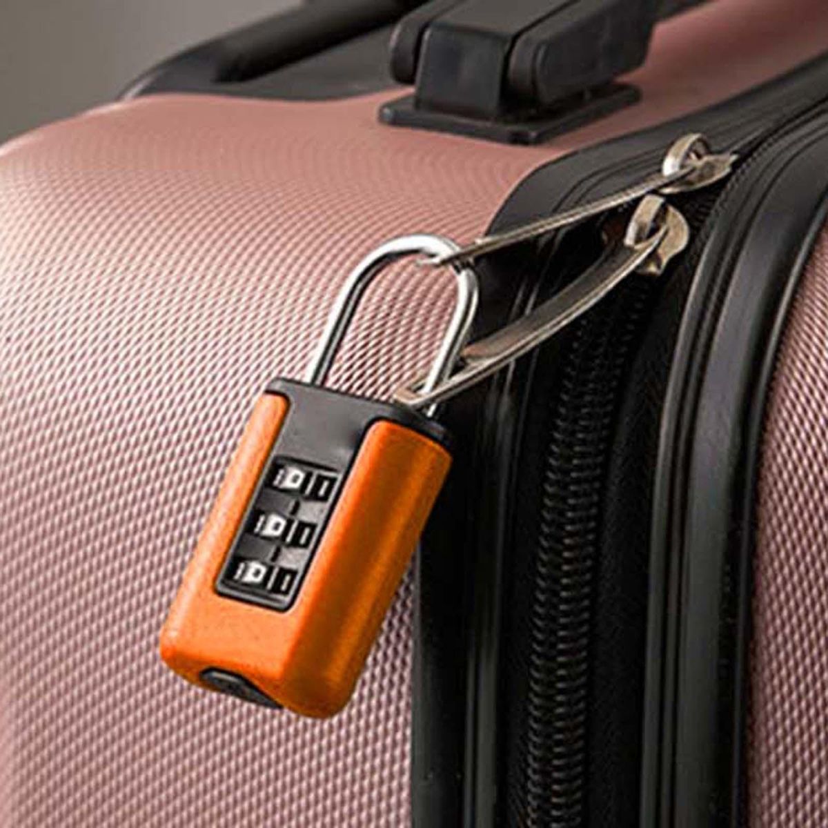 3 Digit Combination Lock Customs Code Lock For Bags Orange