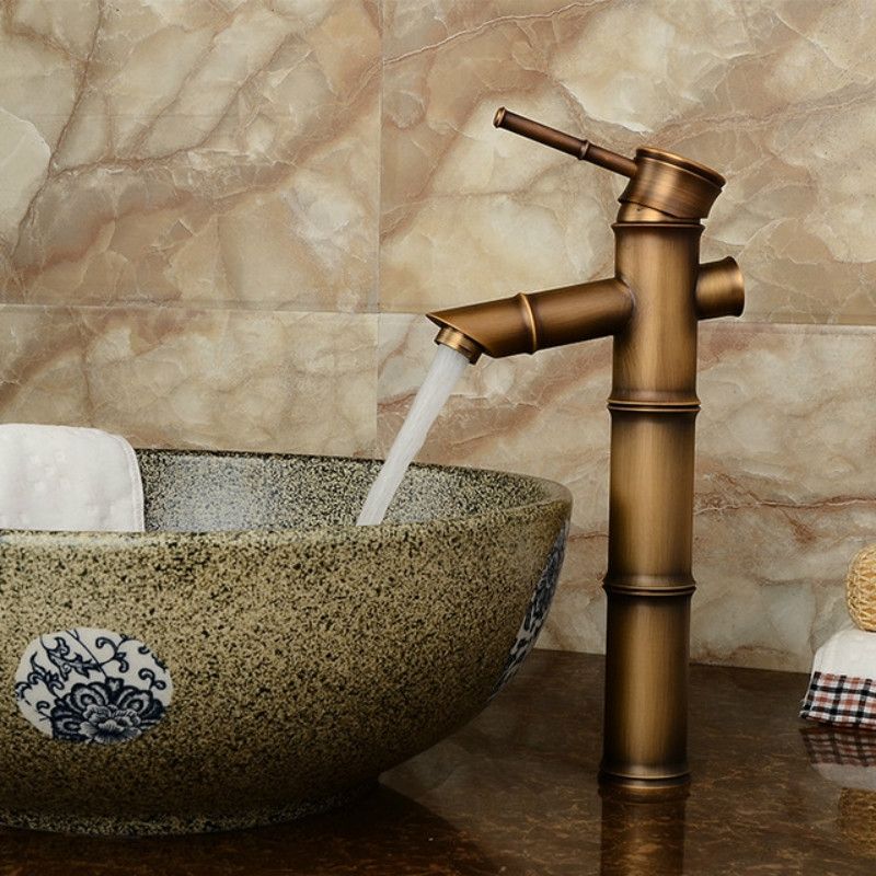 Antique Retro Hot Cold Water  Copper Faucet