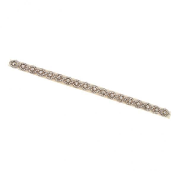 2-8 Pieces Gorgeous  Dress Belt Bride Bridesmaid Applique Sash Beige