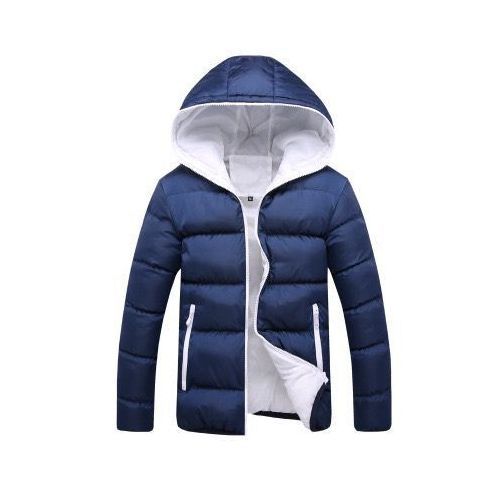 Mens Winter Warm Cotton Jacket Ski Jacket(Blue)