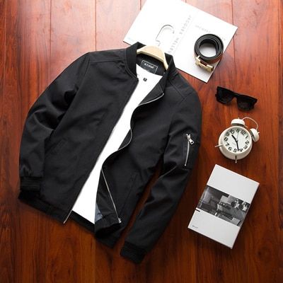 Spring Men's Er Zipper Jacket Male Casual Streetwear Hip Hop Slim Fit Pilot Coat Men Clothing Plus Size 4XL,TA214