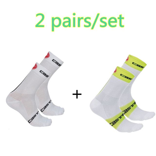 Free 38-46 Men Sports Socks Riding Cycling Basketball Running Sports Sock Summer Hiking Tennis Ski Man Women Bike Bicycle Slip(#Clear)