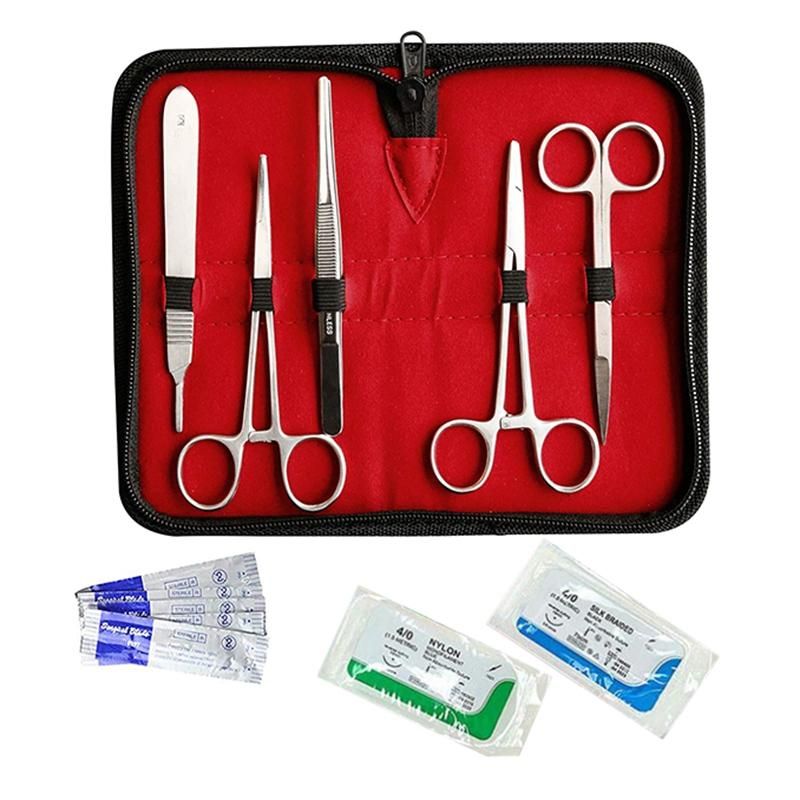 Suture Kit,Stainless Steel Training Instruments with Scalpel s for Veterinarian,Biology and Dissection Lab Students