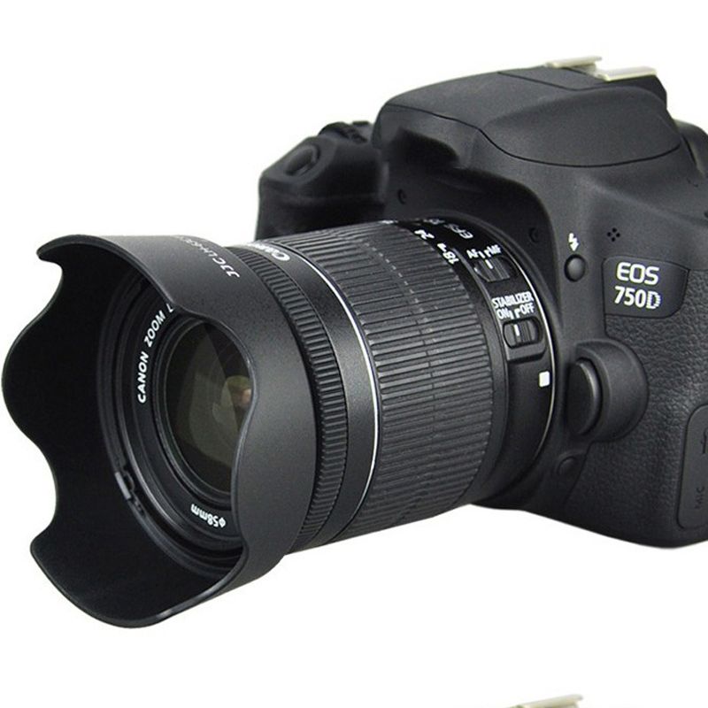 58mm Camera Lens Hood For Canon 80d 100d 200d 700d 750d